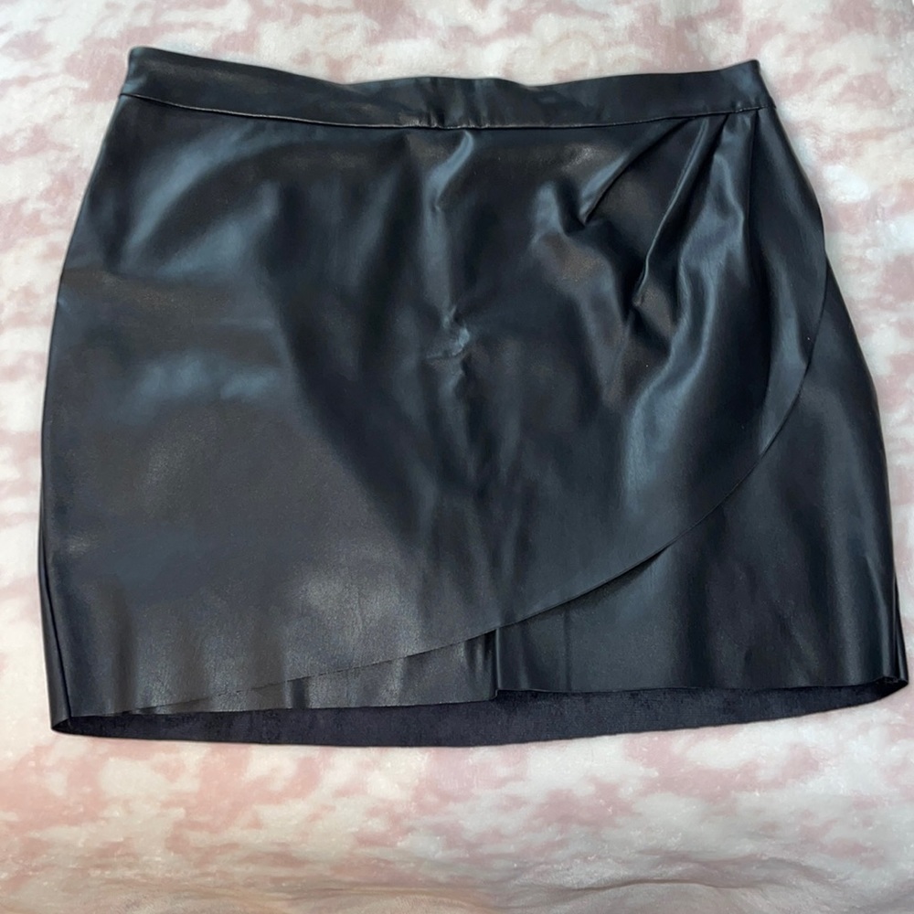 express faux leather skirt